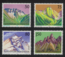 Liechtenstein Mountains Watercolours By Josef Schadler 4v 1989 MNH SG#970-977 - Neufs
