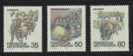 Liechtenstein Cattle Autumn Customs 3v 1989 MNH SG#962-964 - Unused Stamps