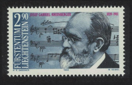 Liechtenstein Josef Gabriel Rheinberger Composer 1989 MNH SG#954 - Unused Stamps