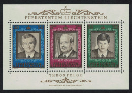 Liechtenstein Prince Francis Joseph II MS 1988 MNH SG#MS938 - Ongebruikt