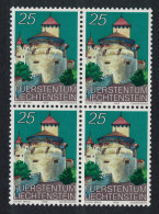 Liechtenstein Vaduz Castle Keep Block Of 4 1988 MNH SG#997 - Nuovi