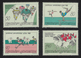 Liechtenstein Olympic Games Seoul 4v 1988 MNH SG#942-945 - Unused Stamps
