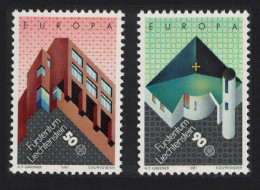 Liechtenstein Modern Architecture Europa 2v 1987 MNH SG#912-913 - Unused Stamps