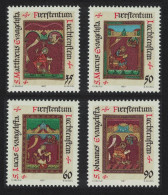 Liechtenstein Christmas 'Golden Book Of Pfafers Abbey' 4v 1987 MNH SG#924-927 - Unused Stamps
