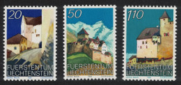 Liechtenstein Vaduz Castle 3v 1986 MNH SG#886-890 - Neufs