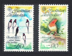 Liechtenstein Singing Birds Europa CEPT 2v 1986 MNH SG#892-893 - Neufs