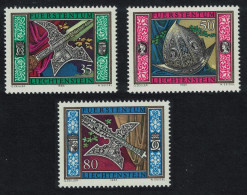 Liechtenstein Guards' Weapons And Armour 3v 1985 MNH SG#877-879 - Unused Stamps