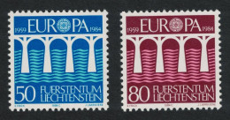 Liechtenstein Europa 25th Anniversary Of CEPT 2v 1984 MNH SG#836-837 - Ungebraucht