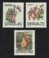 Liechtenstein Shrovetide And Lent Customs 3v 1983 MNH SG#813-815 - Nuovi