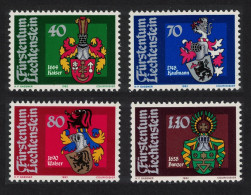 Liechtenstein Arms Of Bailiffs 3rd Series 4v 1982 MNH SG#788-791 - Neufs