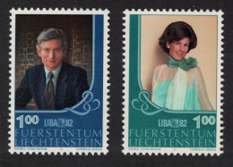 Liechtenstein Crown Prince Hans Adam Princess Marie Aglae 2v 1982 MNH SG#795-796 - Neufs