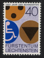 Liechtenstein International Year Of Disabled Persons 1981 MNH SG#769 - Unused Stamps