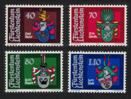Liechtenstein Arms Of Bailiffs 2nd Series 4v 1981 MNH SG#763-766 - Ungebraucht