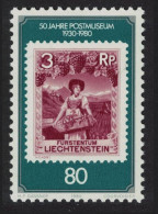 Liechtenstein 50th Anniversary Of Postal Museum 1980 MNH SG#744 - Unused Stamps