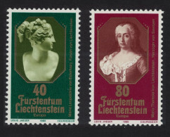 Liechtenstein Famous People Europa 2v 1980 MNH SG#738-739 - Unused Stamps