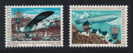 Liechtenstein Airship LZ-127 Graf Zeppelin Airplane Europa 2v 1979 MNH SG#720-721 MI#723-724 Sc#663-664 - Ungebraucht