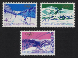 Liechtenstein Winter Olympic Games Lake Placid 1980 3v 1979 MNH SG#732-734 - Ungebraucht