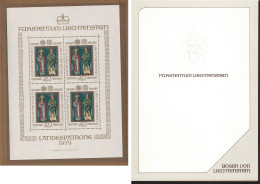 Liechtenstein Patron Saints MS Presentation Pack 1979 MNH SG#731 MI#734 KB - Unused Stamps