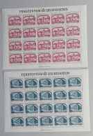 Liechtenstein Monuments Europa 2v Sheets 1978 MNH SG#689-690 - Unused Stamps