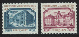 Liechtenstein Monuments Europa 2v 1978 MNH SG#689-690 - Unused Stamps