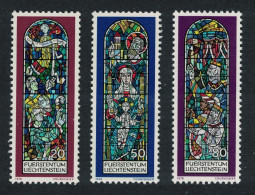 Liechtenstein Christmas Church Windows Triesenberg 3v 1978 MNH SG#717-719 - Unused Stamps