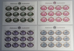 Liechtenstein Castles 4v Sheets 1977 MNH SG#677-680 - Ungebraucht