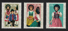 Liechtenstein National Costumes 3v 1977 MNH SG#681-683 - Unused Stamps