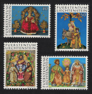 Liechtenstein Christmas Monastic Wax Sculptures 4v 1976 MNH SG#647-650 MI#662-665 - Unused Stamps