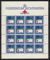 Liechtenstein 30th Anniversary Of Red Cross Full Sheet 1975 MNH SG#616 - Unused Stamps