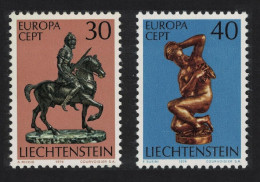 Liechtenstein Sculptures Europa 2v 1974 MNH SG#587-588 MI#600-601 Sc#543-544 - Unused Stamps