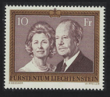 Liechtenstein Prince Francis Joseph II And Princess Gina 1974 MNH SG#601 - Unused Stamps