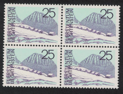 Liechtenstein Steg Kirchlispitz Landscapes 25r Block Of 4 1972 MNH SG#564 - Ongebruikt