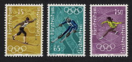 Liechtenstein Winter Olympic Games Sapporo Japan 3v 1971 MNH SG#539=542 - Unused Stamps