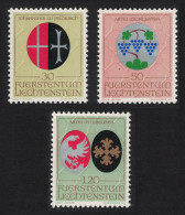 Liechtenstein Arms Of Church Patrons 3v 3rd Issue 1971 MNH SG#508-513 - Ongebruikt