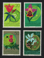 Liechtenstein Orchids Flowers 1st Series Nature Conservation Year 4v 1970 MNH SG#519-522 MI#521-524 - Neufs