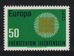 Liechtenstein Sun Composed Of 24 Interwoven Fibres Europa 1970 MNH SG#523 - Ongebruikt