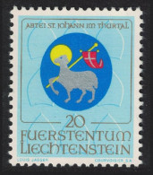 Liechtenstein St Johann's Abbey Arms Of Church Patron 1969 MNH SG#506 - Unused Stamps