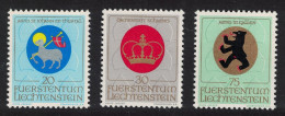 Liechtenstein Arms Of Church Patrons 3v 2nd Issue 1969 MNH SG#506-512 - Ongebruikt