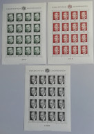 Liechtenstein Pioneers Of Philately 1st Series 3v Sheets 1968 MNH SG#495-497 - Unused Stamps