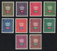 Liechtenstein Official Stamps 10v 1968 MNH SG#O495-O505 MI#Dienst 45-55 Sc#O47-O55 - Neufs