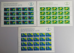 Liechtenstein Sagas 2nd Series 3v Sheets 1968 MNH SG#492-494 - Unused Stamps