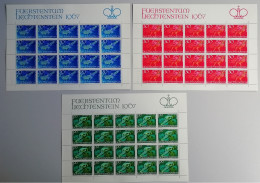 Liechtenstein Sagas 1st Series 3v Sheets 1967 MNH SG#468-470 - Unused Stamps