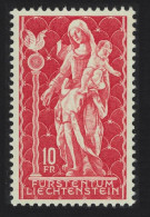 Liechtenstein 'Madonna' Wood Sculpture 1965 MNH SG#442 MI#449 Sc#395 - Unused Stamps