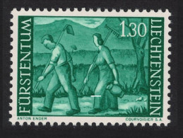 Liechtenstein Farmer And Wife 1Fr30 1964 MNH SG#390a MI#238 - Unused Stamps