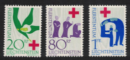 Liechtenstein Red Cross Centenary 3v 1963 MNH SG#424-426 MI#428-430 Sc#376-378 - Nuevos