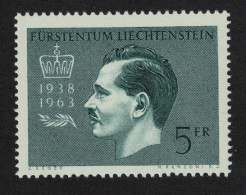 Liechtenstein 25th Anniversary Of Reign Of Prince Francis Joseph II. 1963 MNH SG#422 MI#427 Sc#375 - Ungebraucht