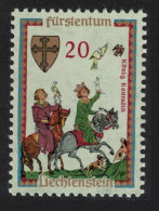 Liechtenstein King Konradin Minnesingers 2nd Issue 1962 MNH SG#415 - Unused Stamps