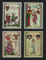 Liechtenstein Minnesingers 2nd Issue 4v 1962 MNH SG#415-418 - Unused Stamps