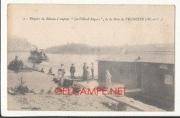 49 // PRUNIERS   Départ Du Bateau A Vapeur "ville D Angers" De La Rive De Pruniers 2 - Other & Unclassified