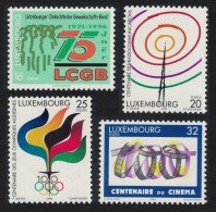 Luxembourg Cinema Olympic Games Anniversaries 4v 1996 MNH SG#1419-1422 MI#-1395 - Unused Stamps